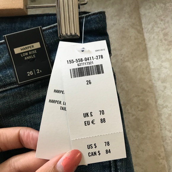 ABERCROMBIE & FITCH Harper Low Rise Ankle Jeans - Picture 4 of 5